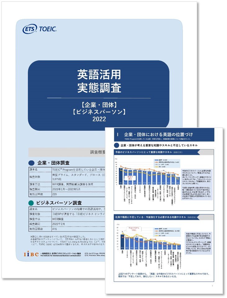 英語活用実態調査【企業・ビジネスパーソン】2022_